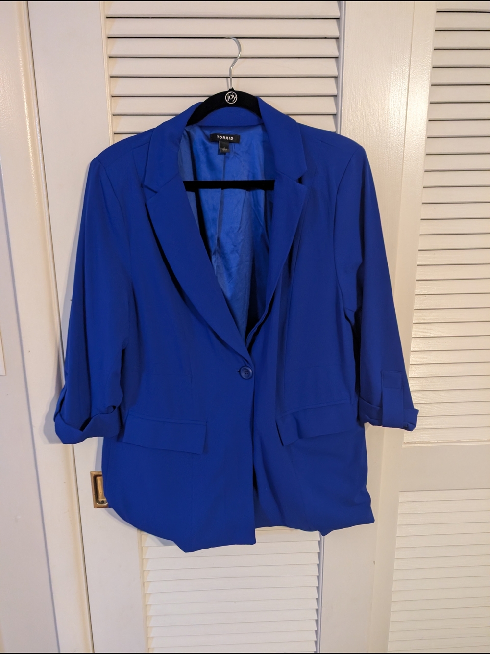 torrid Cobalt Blue Single-Button Blazer